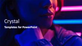  Presentation with neon - Slide set featuring cropped-image-of-a-beautiful background and a navy blue colored foreground