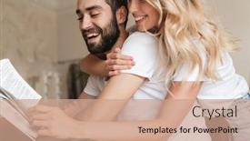  Presentation with reading table - Slide deck consisting of cropped-image-of-a-lovely background and a coral colored foreground