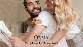  Presentation with reading table - Presentation design enhanced with cropped-image-of-a-lovely background and a coral colored foreground