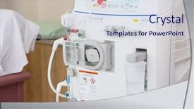  Presentation with dialysis - Amazing slide deck having cropped image of advanced dialysis backdrop and a sky blue colored foreground