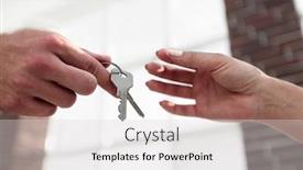  Presentation with third estate - Beautiful PPT theme featuring cropped-image-of-estate-agent backdrop and a light gray colored foreground