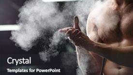  Presentation with chalk sports - PPT layouts featuring cropped image of handsome sports background and a dark gray colored foreground