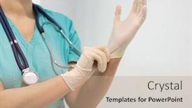  Presentation with nurse - Cool new presentation design with cropped-image-of-nurse-wearing backdrop and a coral colored foreground