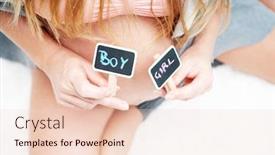  Presentation with pregnant woman - Audience pleasing PPT theme consisting of cropped-image-of-pregnant-woman backdrop and a lemonade colored foreground