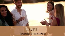  Presentation with females - Presentation featuring cropped-image-of-young-beardy background and a coral colored foreground