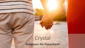  Presentation with walking together - Beautiful slides featuring cropped-image-of-young-caucasian backdrop and a lemonade colored foreground