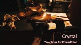  Presentation with concentrated solar power - Theme with cropped image of young concentrated background and a wine colored foreground