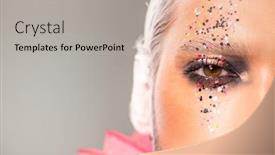  Presentation with shining - PPT theme enhanced with cropped-image-of-young-man background and a mint green colored foreground