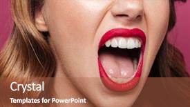  Presentation with angry - Beautiful PPT layouts featuring cropped photo of angry woman backdrop and a red colored foreground