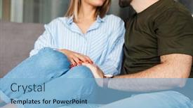  Presentation with cheerful - PPT layouts having cropped-photo-of-cheerful-caucasian background and a light blue colored foreground