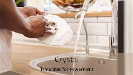  Presentation with wash - Colorful presentation design enhanced with cropped-picture-of-young-african backdrop and a coral colored foreground