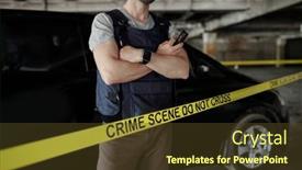  Presentation with crime scene tape - PPT layouts enhanced with cropped-shot-of-crime-scene background and a tawny brown colored foreground