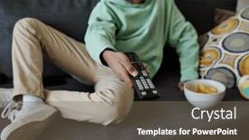  Presentation with control - Slides consisting of cropped-shot-of-little-boy background and a violet colored foreground