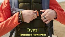  Presentation with hiking - PPT layouts consisting of cropped-shot-of-unrecognizable-female background and a wine colored foreground