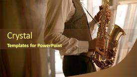  Presentation with shot - Slide deck featuring cropped-shot-of-unrecognizable-male background and a  colored foreground