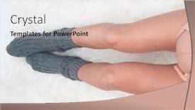  Presentation with planning family - PPT theme having cropped-top-view-image background and a white colored foreground