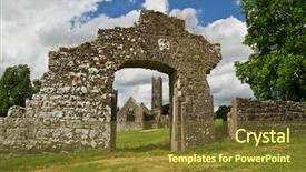  Presentation with ireland - Presentation theme enhanced with cross cultutal - abbey in adare - ireland background and a tawny brown colored foreground