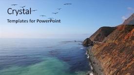  Presentation with rocky mountains - Colorful slides enhanced with cross cultutal - silent lake in rocky mountains backdrop and a light blue colored foreground