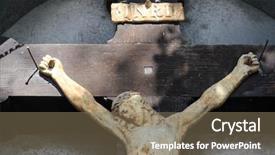  Presentation with crucifix - Beautiful slides featuring cross inri - zagorje croatia - september 24 backdrop and a coral colored foreground