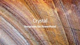  Presentation with cut - Cool new presentation theme with cross section - pattern on a cut rock backdrop and a coral colored foreground