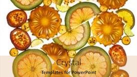 Presentation with passion - Amazing slides having cross-section-of-a-pomelo backdrop and a gold colored foreground