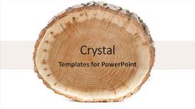  Presentation with cross - PPT layouts having cross section of tree trunk isolated on white background background and a coral colored foreground