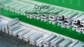  Presentation with aluminium - Audience pleasing slide deck consisting of cross sections of extruded aluminium backdrop and a ocean colored foreground