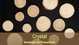  Presentation with tree rings - Slide set enhanced with tree cross-sections with annual background and a  colored foreground