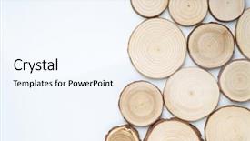  Presentation with tree rings - PPT layouts with tree cross-sections with annual background and a cool aqua colored foreground