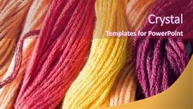  Presentation with yarns - Theme with bright flash of short-circuit background and a tawny brown colored foreground