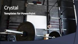  Presentation with training - Audience pleasing slides consisting of cross-training gym backdrop and a dark gray colored foreground
