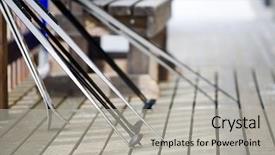  Presentation with methods to protect against unwanted precnancy in m - Cool new slides with crosscoutry skies leaning against fence backdrop and a  colored foreground