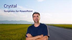  Presentation with cereal - Presentation design having  background and a  colored foreground