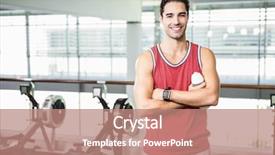  Presentation with cross and holding hands - Colorful PPT theme enhanced with crossed holding bottle of water backdrop and a coral colored foreground