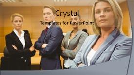  Presentation with international law court system - Beautiful presentation theme featuring crossed in the court room backdrop and a coral colored foreground