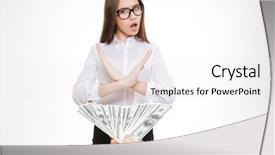  Presentation with corruption - Theme consisting of crossed isolated on white corruption background and a white colored foreground