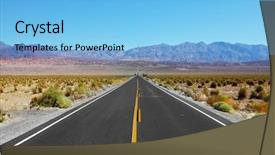  Presentation with death - PPT layouts consisting of crossing a huge death valley background and a light blue colored foreground