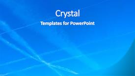  Presentation with vapor trail - Colorful presentation theme enhanced with crossing airplane trails backdrop and a gray colored foreground