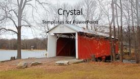  Presentation with indiana - Colorful presentation theme enhanced with crossing creek - vigo irishman covered bridge backdrop and a lemonade colored foreground