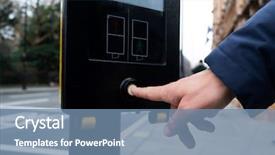  Presentation with pedestrian crossing - PPT layouts consisting of crossing in london united kingdom background and a seafoam green colored foreground