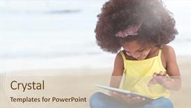  Presentation with flare - Audience pleasing slide deck consisting of crossing red sea - digital composite of girl backdrop and a  colored foreground