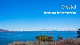  Presentation with san francisco - Audience pleasing slide deck consisting of crossing red sea - golden gate bridge in san backdrop and a gray colored foreground