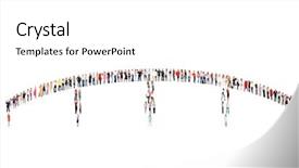  Presentation with corporate - Audience pleasing slide deck consisting of crossover - corporate teamwork business picture backdrop and a  colored foreground