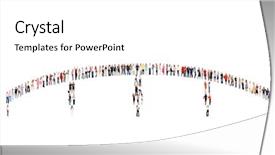  Presentation with people seniors diversity - Theme with crossover - team over white people diversity background and a  colored foreground