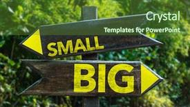  Presentation with nature - Presentation enhanced with crossroads signs - small - big crossroad background and a  colored foreground