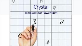  Presentation with sudoku puzzle - Slides having crossword puzzle - close up of a female background and a sky blue colored foreground