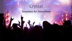  Presentation with crowd - Slide deck with young devon rex relaxed in a wicker basket isolated on white background and a light gray colored foreground