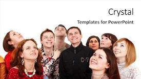  Presentation with black people - Cool new presentation theme with crowd cheering black white - big group of people looking backdrop and a white colored foreground