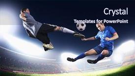  Presentation with soccer - PPT layouts enhanced with fire alarm near door fire background and a light gray colored foreground.