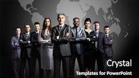  Presentation with crowd - Colorful presentation enhanced with crowd management - business team formed of young backdrop and a black colored foreground